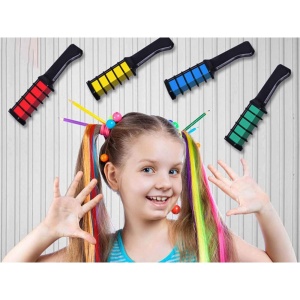 Set 10 Bucati, Pieptene cu Creta pentru Vopsirea Părului, Temporar, Lavabil, Multicolor