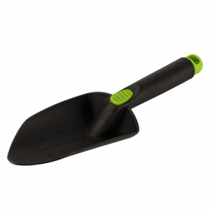 Set 3 bucati, Unelte de gradina confectionate din plastic armat cu fibra de sticla, Negre