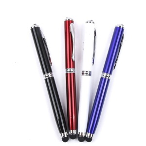 Stylus Pen Visiniu cu laser, lanterna si pix cu pasta neagra. - Img 3
