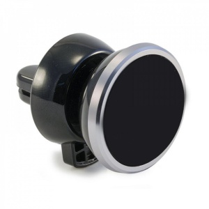 Suport auto magnetic cu fixare la grila de ventilatie, unghi reglabil, fixare cu arc, Negru