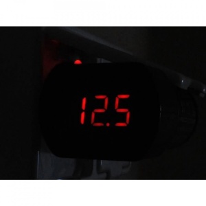 Tester pentru baterie auto, display  LED, afisare in timp real, negru