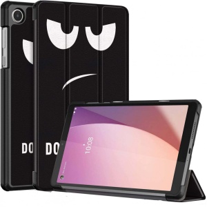 Husa Smart Cover tableta, pentru Lenovo Tab M8 gen 4 TB-300FU ,model fata, alb negru - Img 2