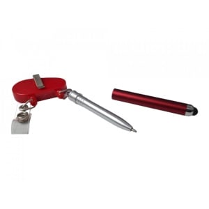 Set 15 Bucati, suport retractabil pentru ecuson prevazut cu stylus pen si pix, Multicolor - Img 4