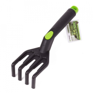 Set 3 bucati, Unelte de gradina confectionate din plastic armat cu fibra de sticla, Negre