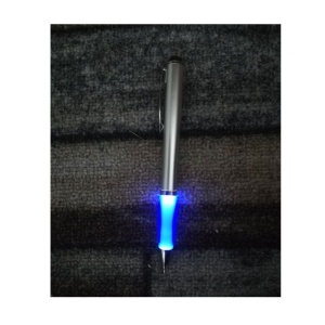 Stylus Pen cu pix si lumina, Nash Glow UP, Argintiu