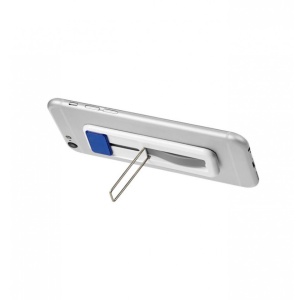 Suport tip Hand Strap pentru telefon, autoadeziv, cu buton Albastru