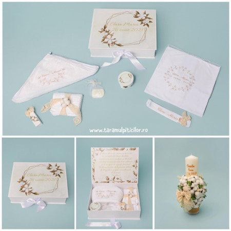 Trusou botez - Flori de bumbac v2