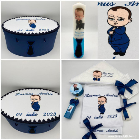 Trusou botez - Baby Boss bleumarin v3