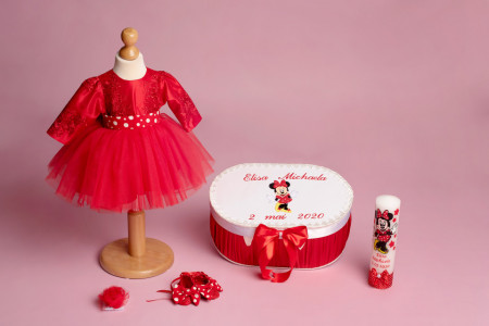 TRUSOU BOTEZ FETITE PERSONALIZAT CU MINNIE MOUSE