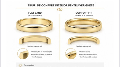 Tipuri de confort și finisaj la verighete – cum alegi verigheta perfectă pentru purtare zilnică