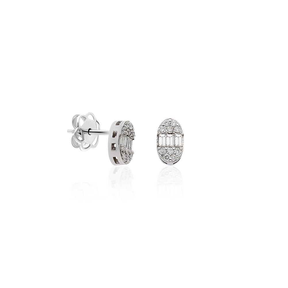 Cercei Exquisite din AUR 14K cu Diamante + Certificat IGI