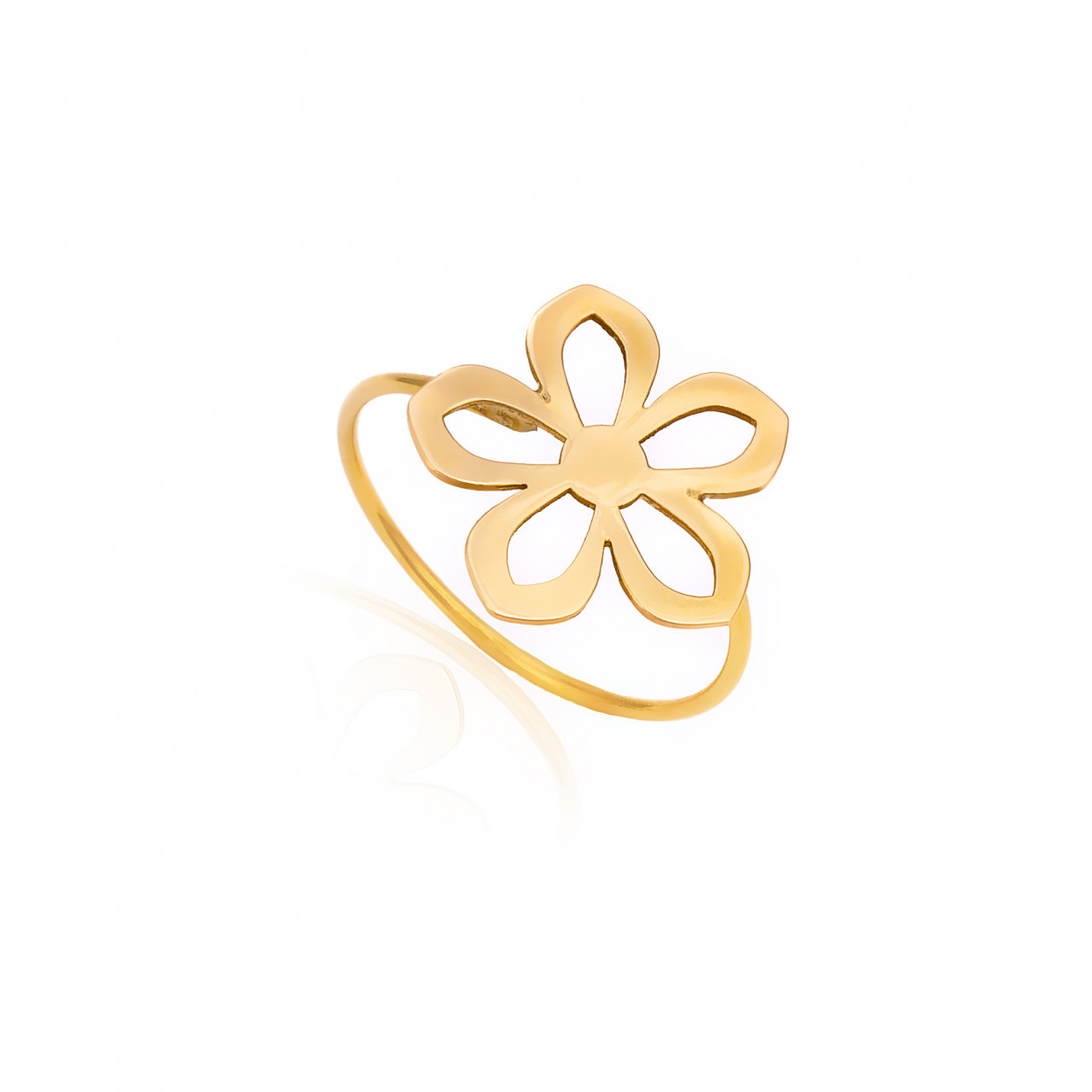 Inel Simplicity Flower din Aur 14k