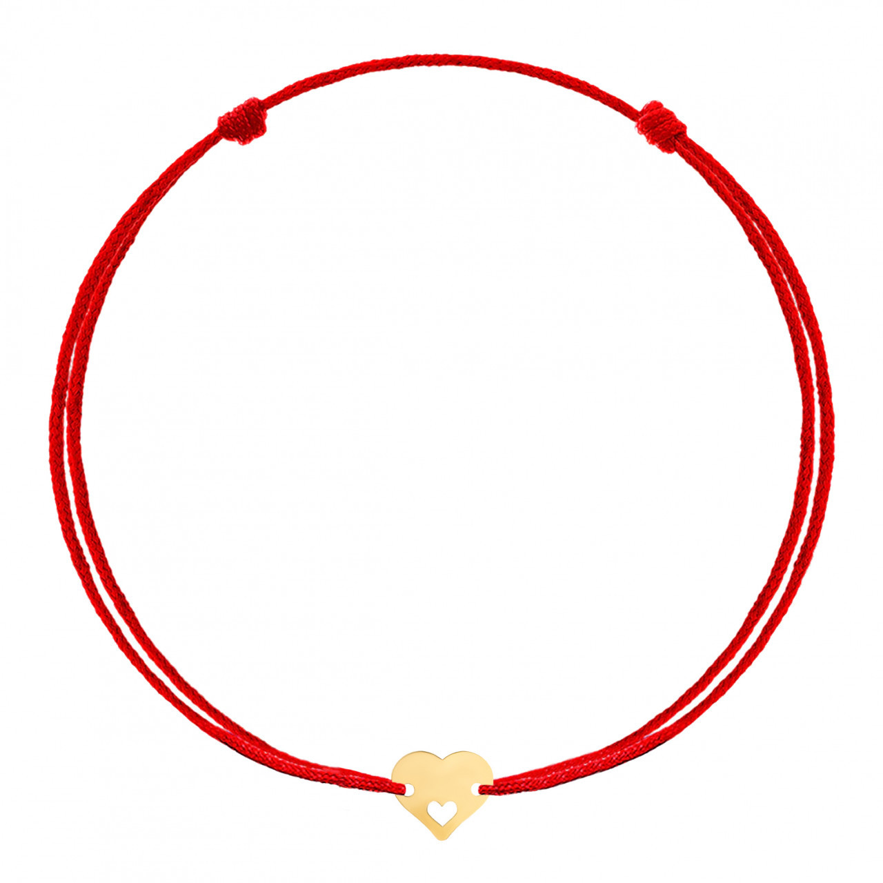 Brățară inimioară kiss din aur 14k