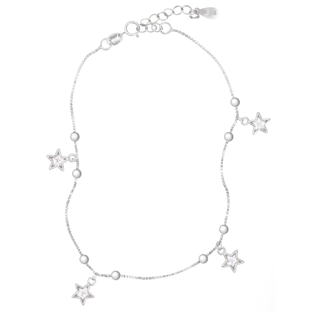 Bratara Star Charms din Argint 925 pentru picior