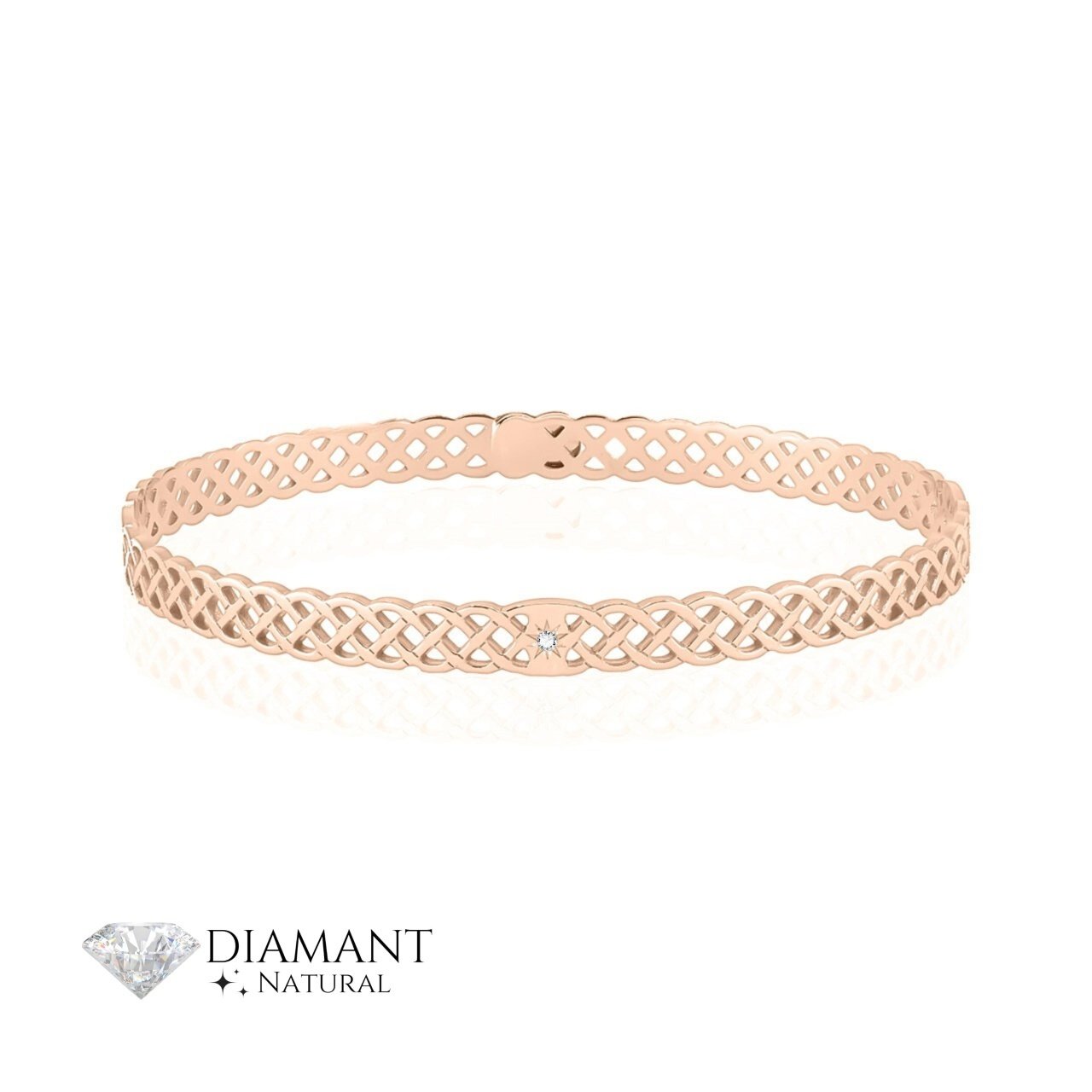 Brățară Eternity Moments din Aur 14K și diamant natural