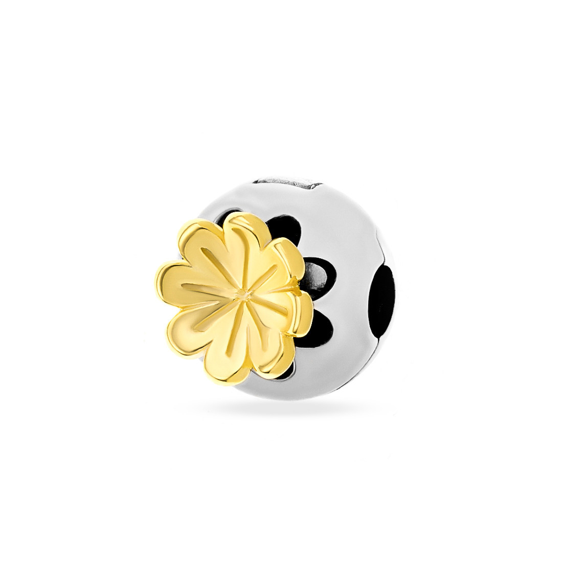 Clips din argint 925 golden flower 2.95gr