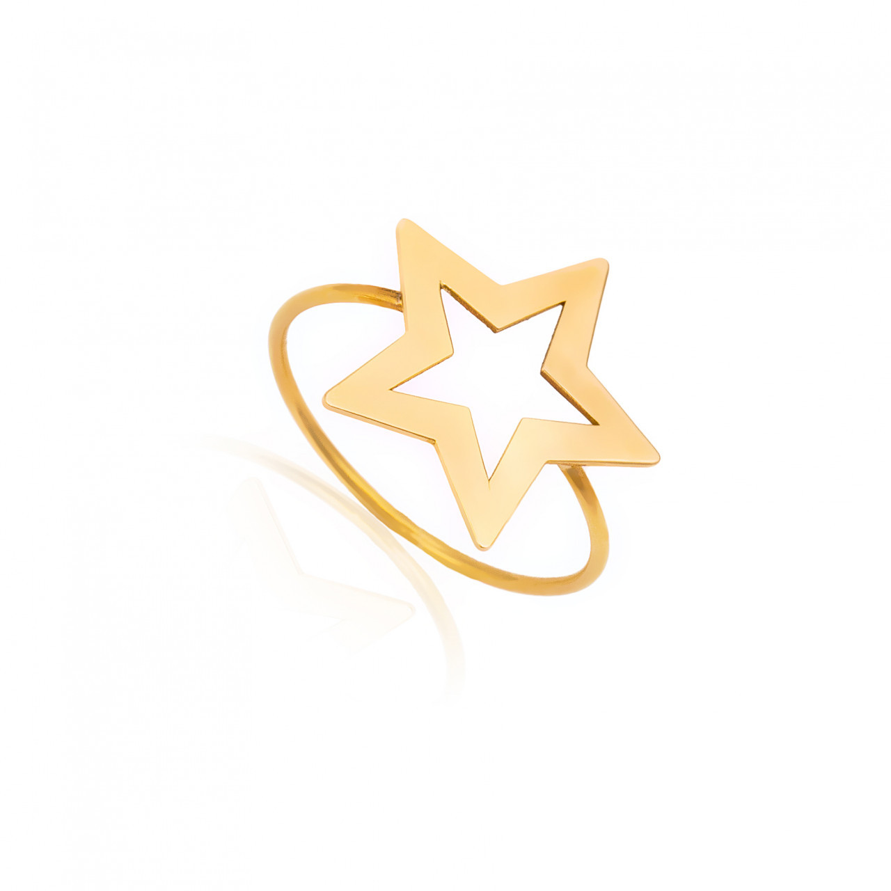Inel simplicity star din aur 14k