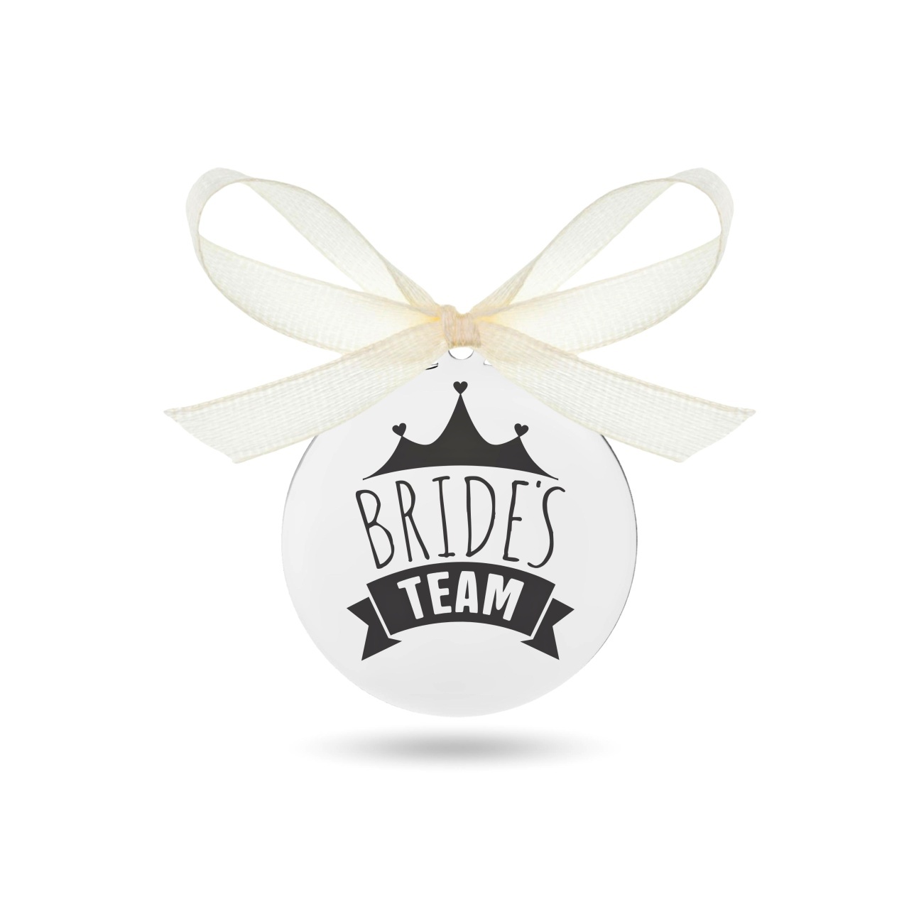 Banut nunta din argint 2.5cm bride's team royal