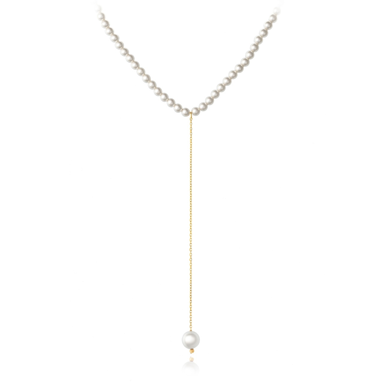 Colier tip Choker cu perle si elemente din aur 14k