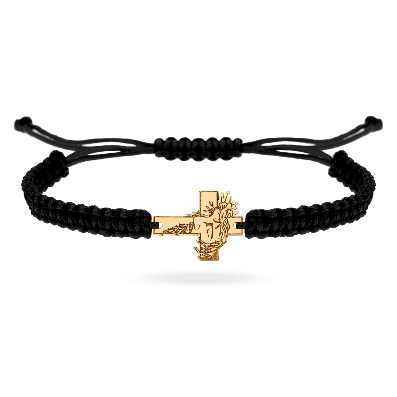 Brățară divinum cu cruce din aur 14k