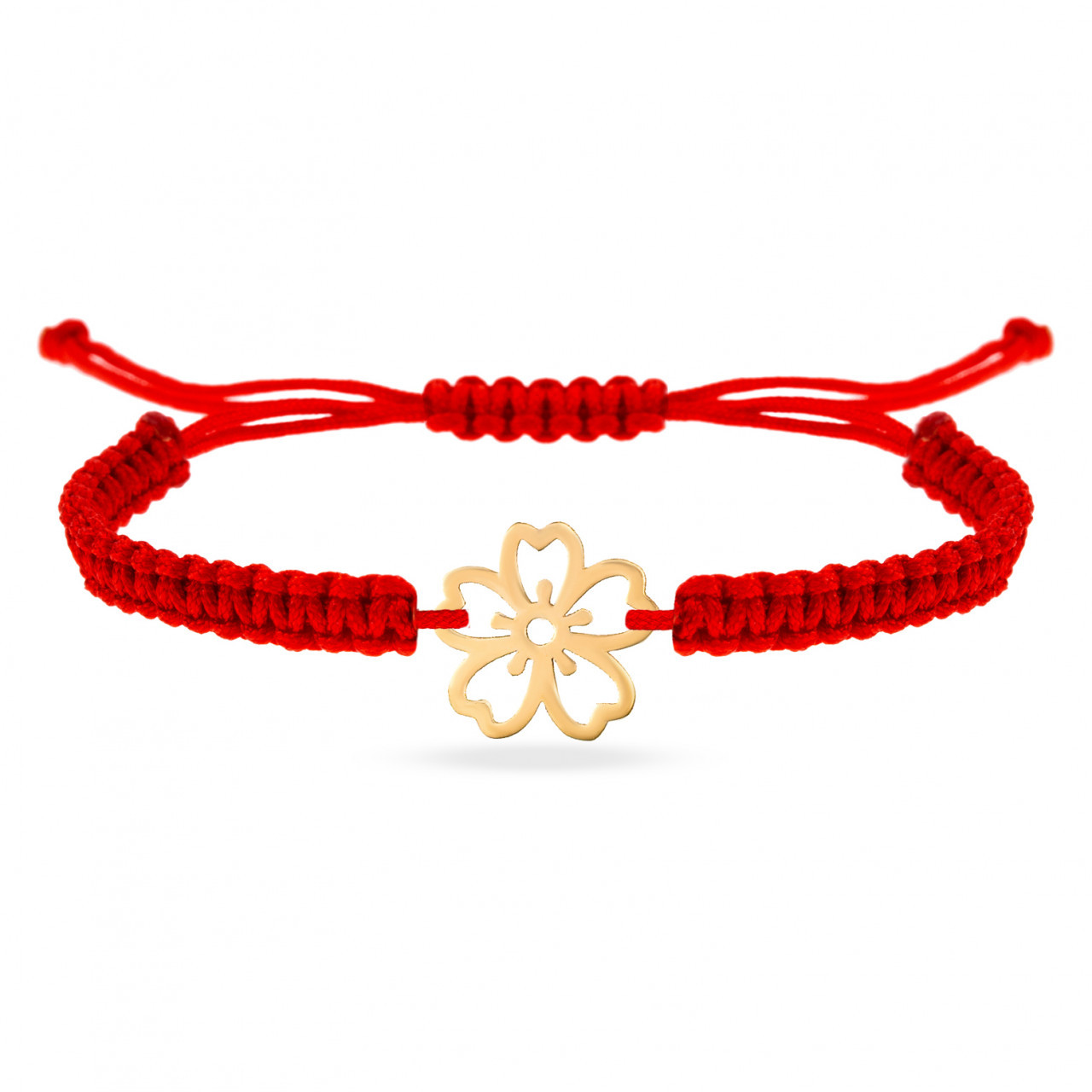 Bratara floare din aur 14k
