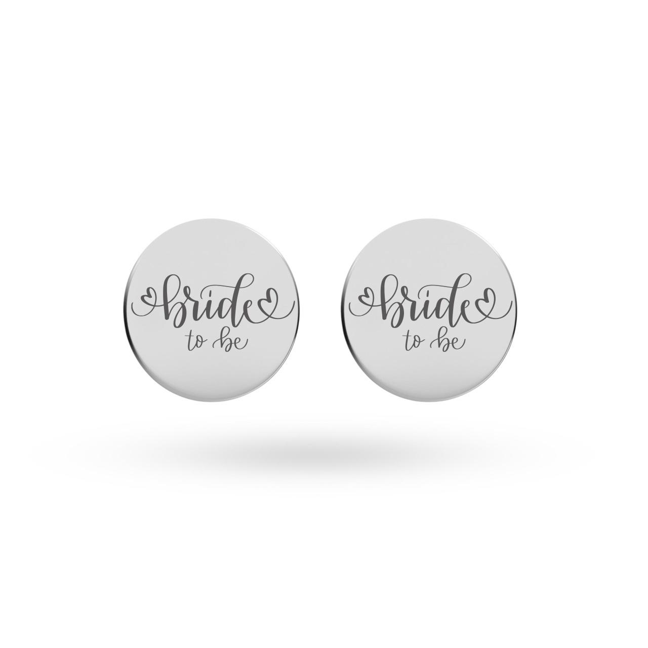 Cercei bride to be cu banuti din argint 925