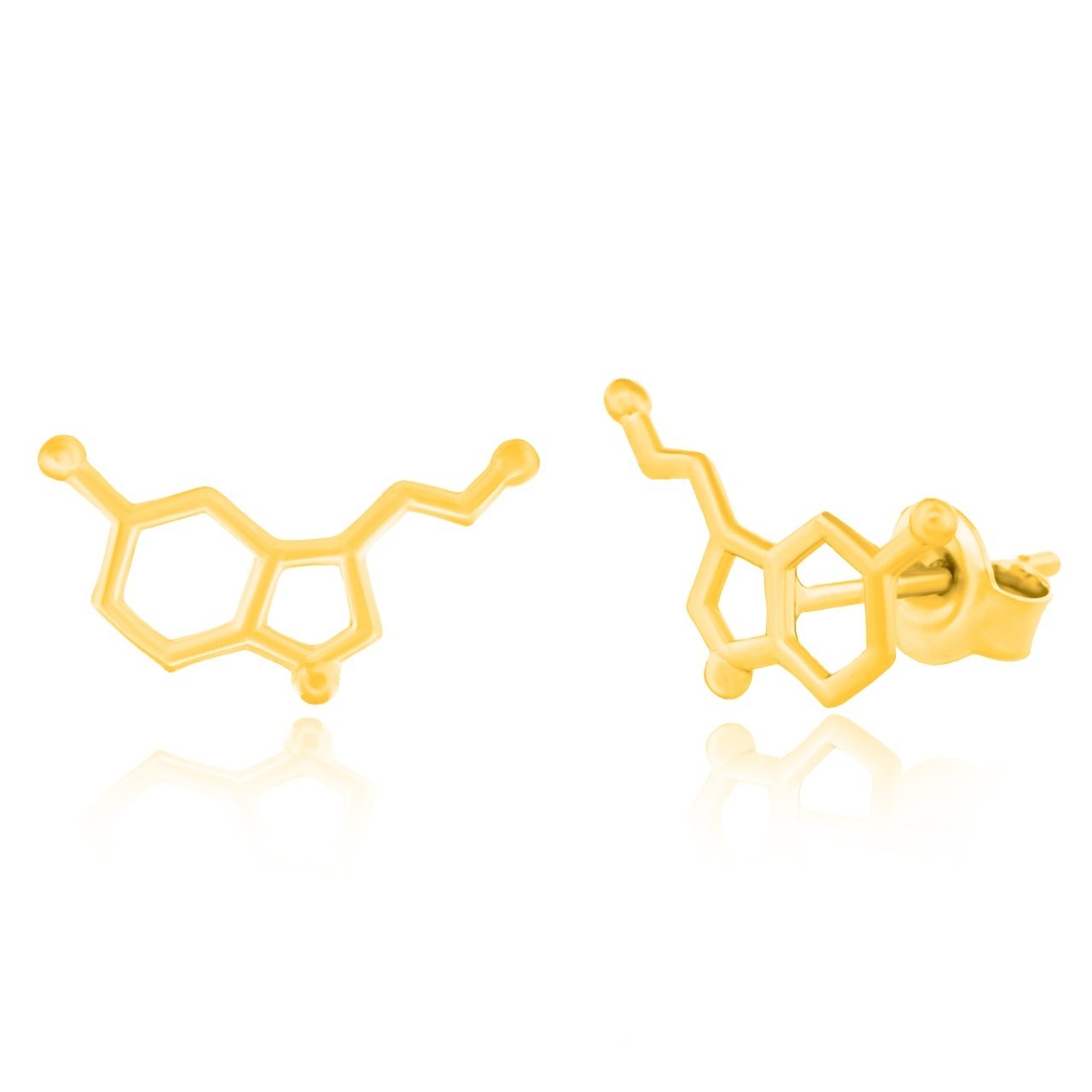 Cercei Serotonina 3D din argint