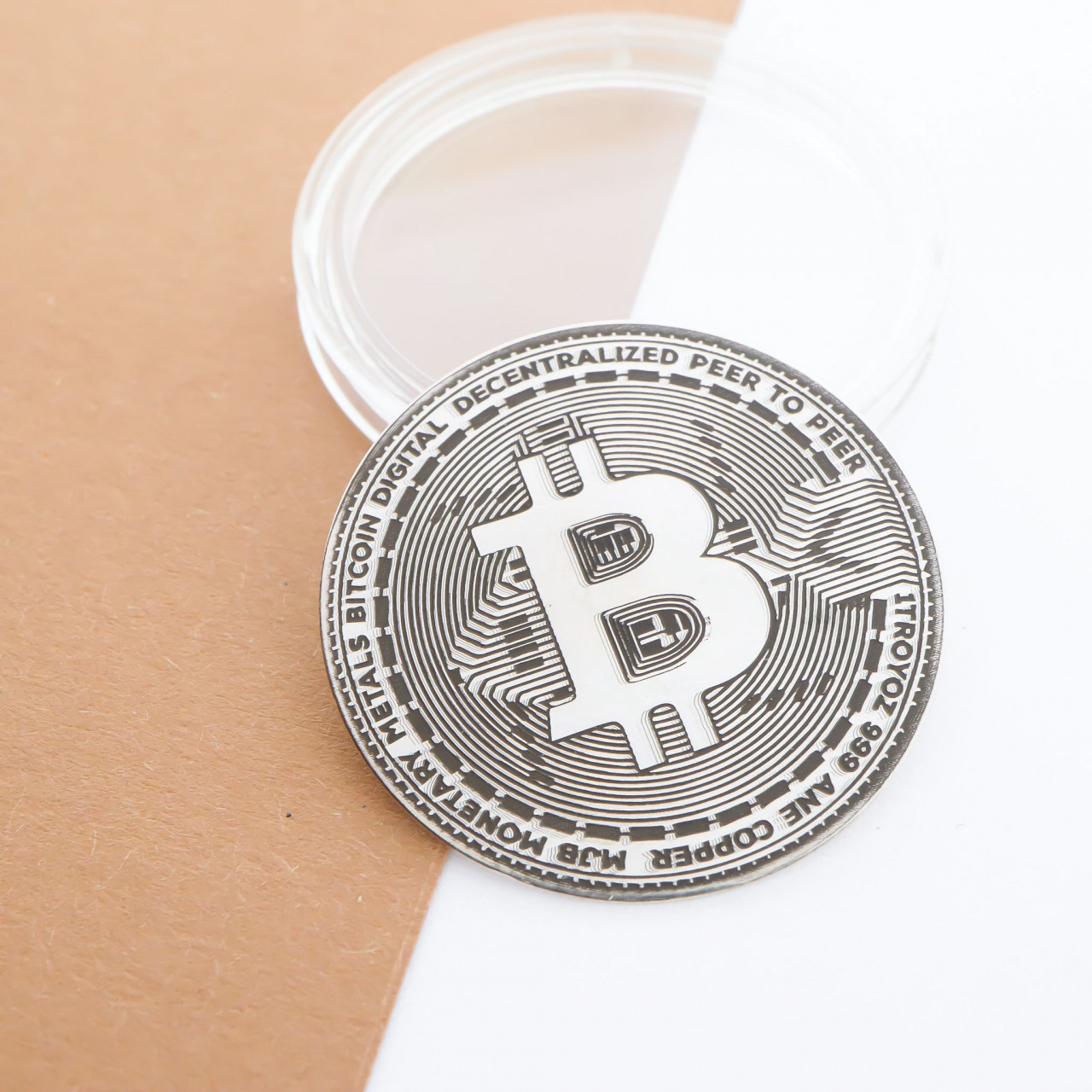 Moneda bitcoin 3cm din argint 925 personalizabila