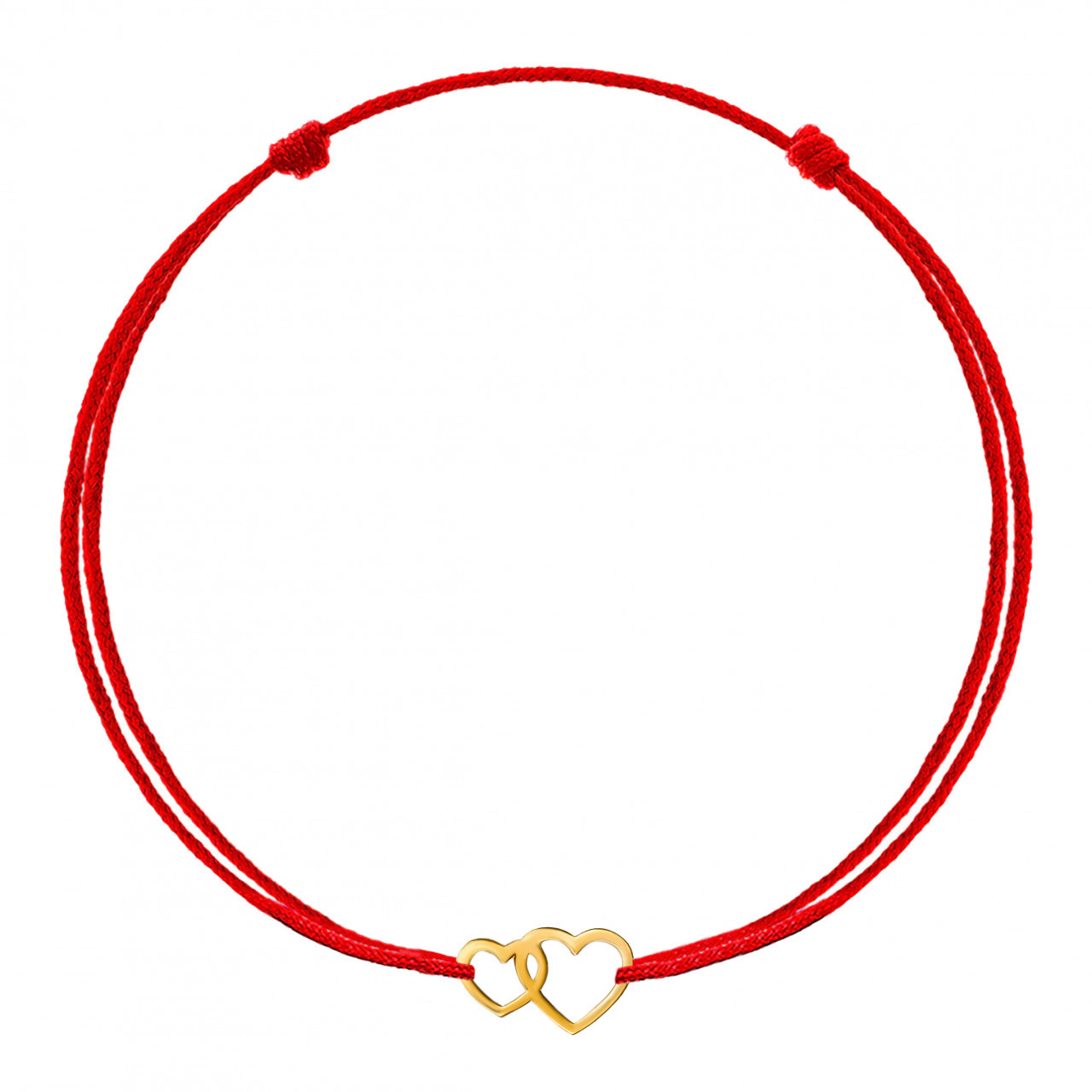 Bratara Inimioare Duble Clasic Collection din aur 14k