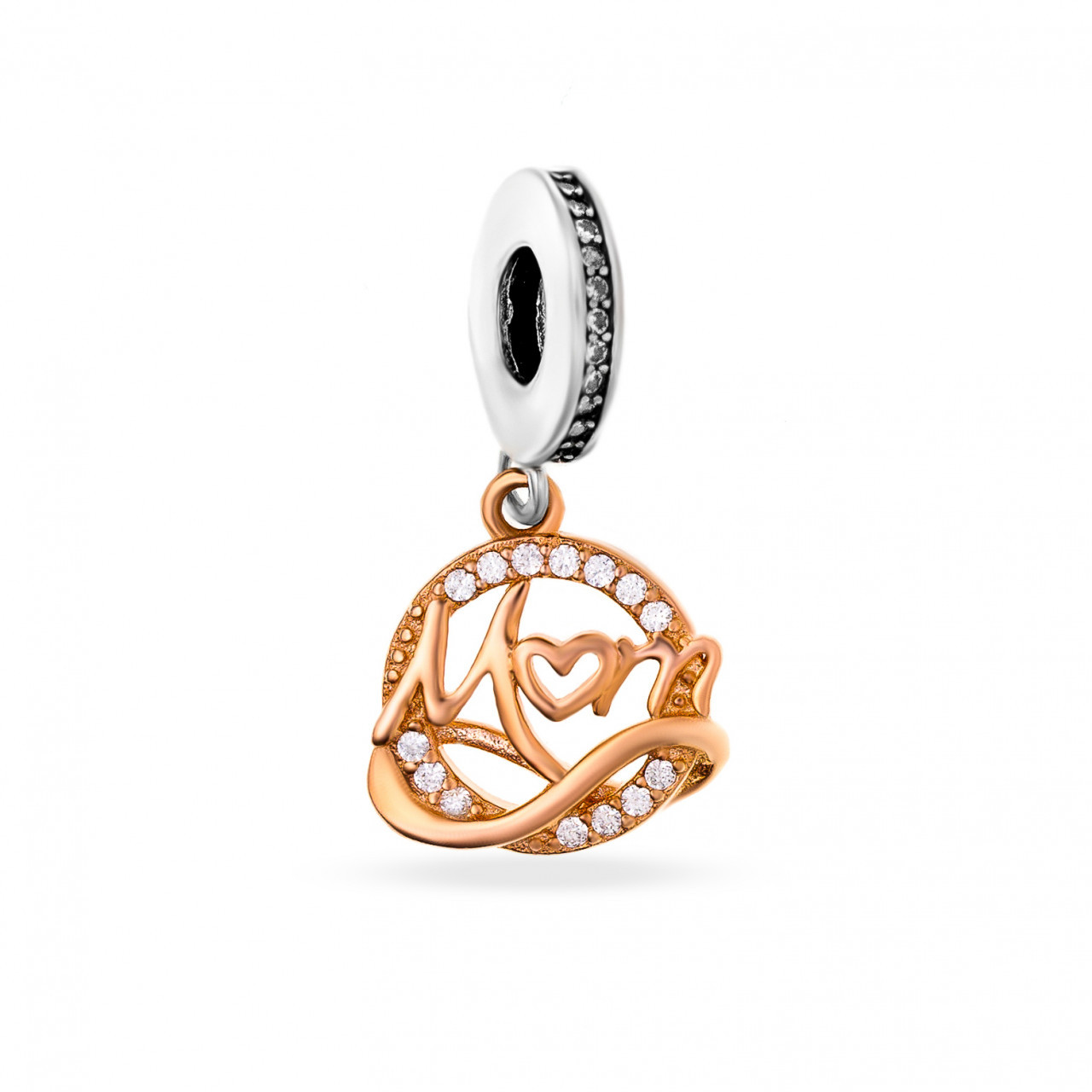 Charm din argint 925 mom roze 2.63gr