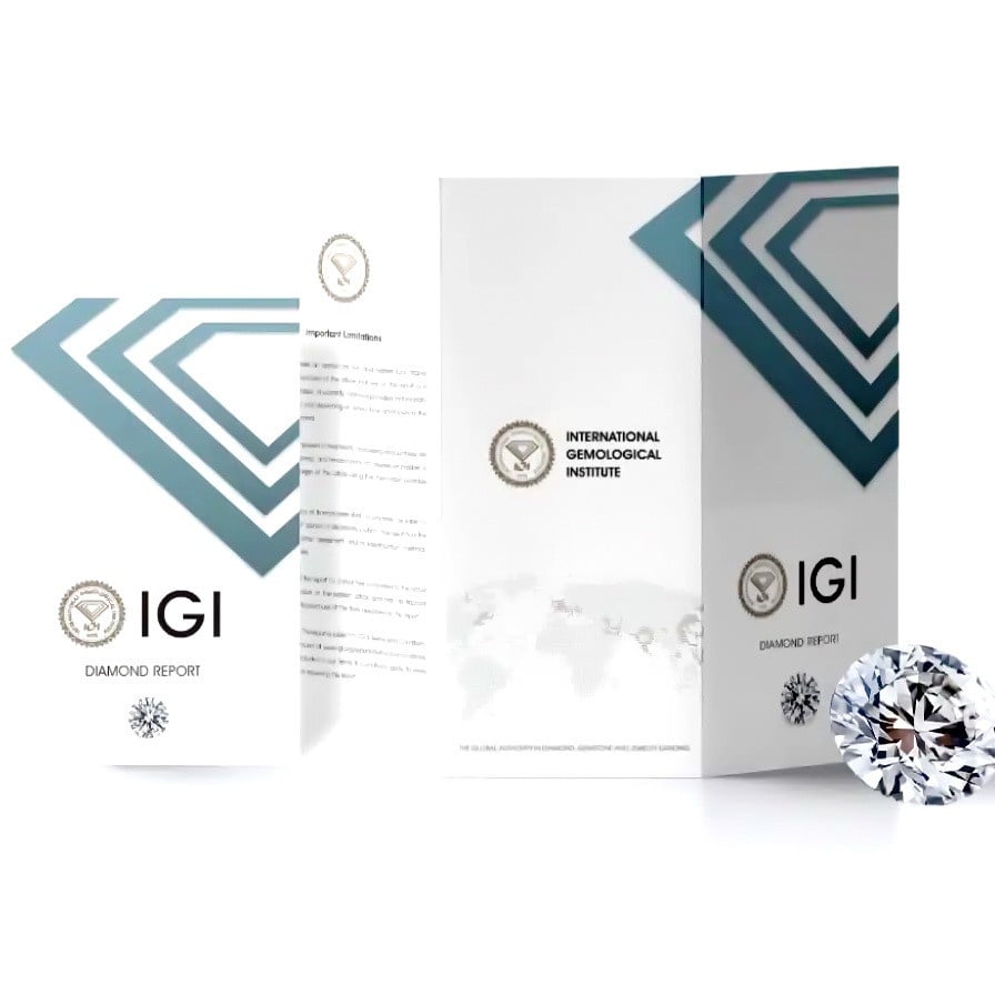 Cercei Exquisite din AUR 14K cu Diamante + Certificat IGI