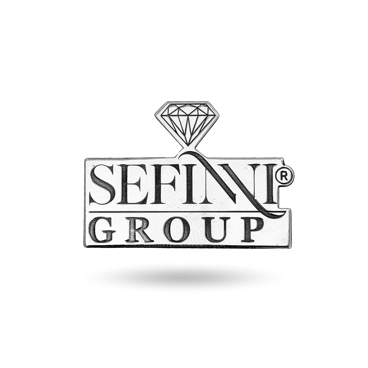 Pin personalizat din argint 925 - sigla firmei custom