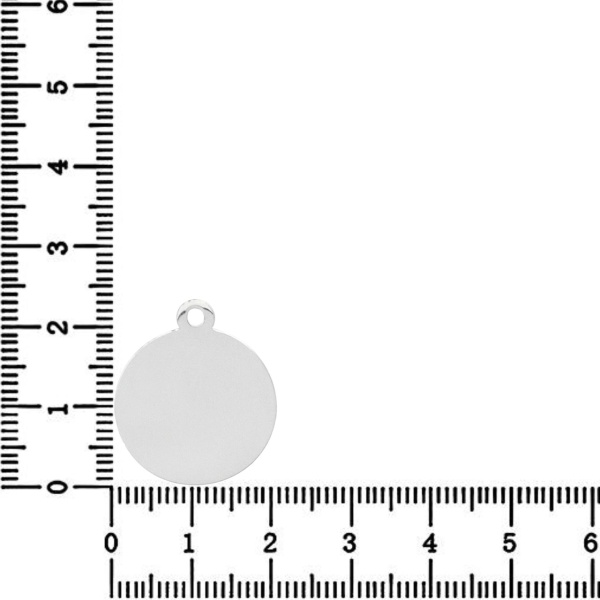 Link Argint - pentru colier - banut 2cm pentru gravat