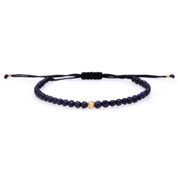 Brățara cu Purple Goldstone si biluta din Aur 14K