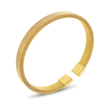 Bratara Fixa Boost din Inox placata cu AUR 18K