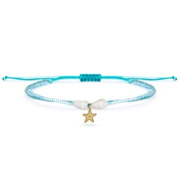 Brățară pentru picior - Star din AUR 14K