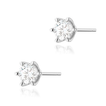 Cercei Aur 14K cu Diamant de Laborator 1.00 ct - Img 8