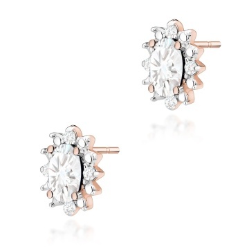 Cercei Aur 14K cu Diamante de Laborator 0.54 ct - Img 3