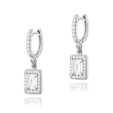Cercei Aur 14K cu Diamante de Laborator 0.94 ct - Img 5