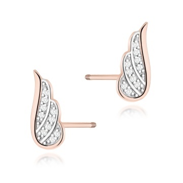 Cercei Aur 14K cu Diamante Naturale 0.10 ct Filet cu Protectie - Img 5
