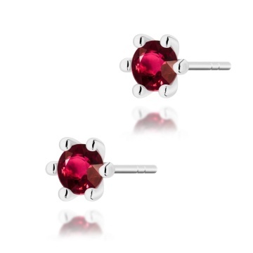 Cercei Aur 14K cu Rubin 0.30 ct - Img 7