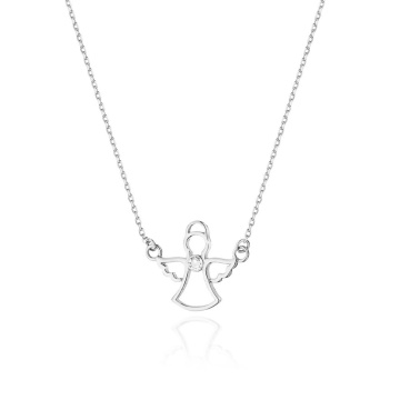 Colier Aur 14K cu Diamant Natural 0.01 ct - Img 8