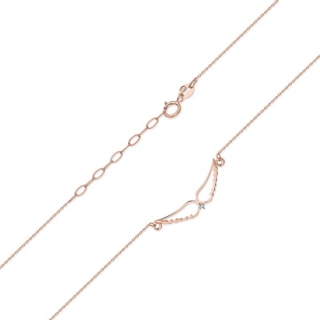 Colier Aur 14K cu Diamant Natural 0.01 ct - Img 4