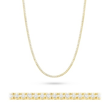 Colier Aur 14K cu Diamante Naturale 4.38 ct - Img 2