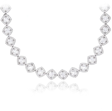 Colier din argint 925 cu cristale Angel Collection Large Rombic