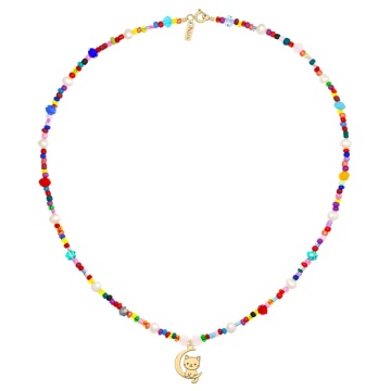 Colier Rainbow Kitty din AUR 14K - Img 2