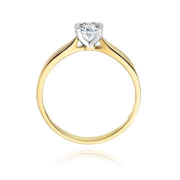 Inel Aur 14K cu Diamant de Laborator 0.25 ct - Img 3