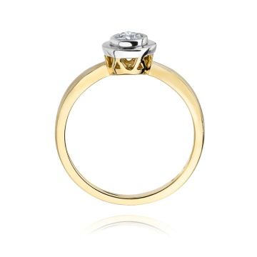 Inel Aur 14K cu Diamant de Laborator 0.30 ct - Img 3