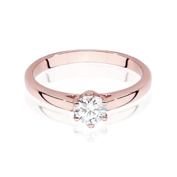 Inel Aur 14K cu Diamant de Laborator 0.40 ct - Img 8