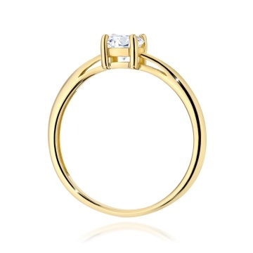 Inel Aur 14K cu Diamant de Laborator 0.50 ct - Img 3